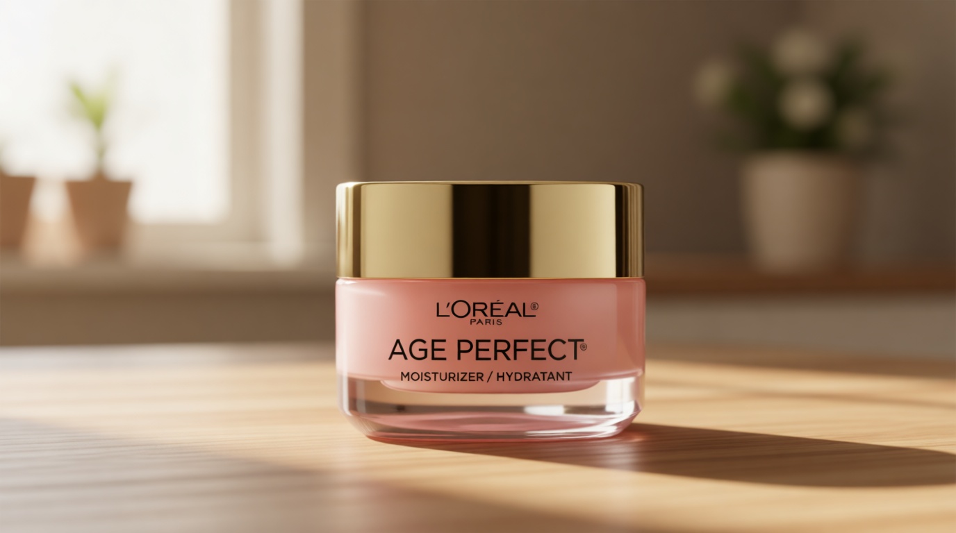 L'Oreal Paris Age Perfect Rosy Tone Anti-Sagging Face Moisturizer, Renew & Revive Healthy Tone, 1.7 oz (Packaging May Vary)