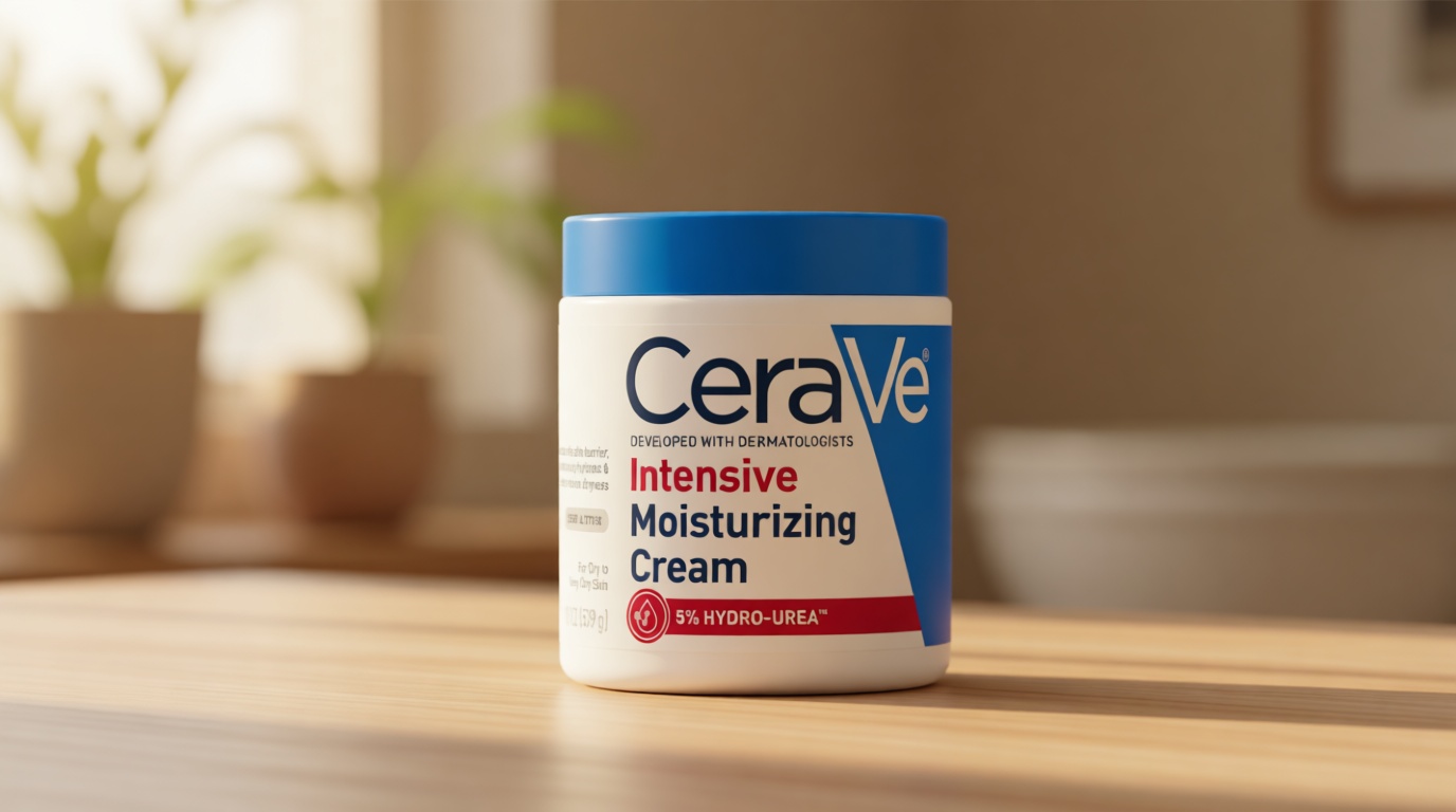 CeraVe Intensive Moisturizing Cream, Body Moisturizer With Shea Butter, 72H Hydration + Skin Barrier Repair, Fragrance-Free Body Lotion For Extremely Dry Skin, 19oz | Packaging May Vary