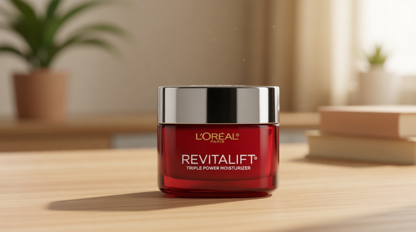 L'Oreal Paris Revitalift Triple Power Anti-Aging Face Moisturizer, Pro Retinol, Hyaluronic Acid & Vitamin C to Reduce Wrinkles, Firm & Brighten Skin, 1.7 Oz