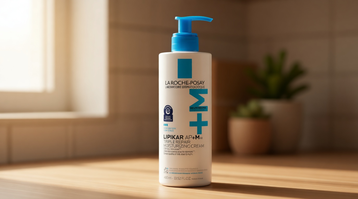 La Roche-Posay Lipikar AP+MAX Triple Repair Moisturizing Body Cream | Face & Body Lotion for Dry Skin with Shea Butter & Niacinamide | Gentle Moisturizer for Very Dry, Rough & Sensitive Skin Cradle to Cradle Certified
