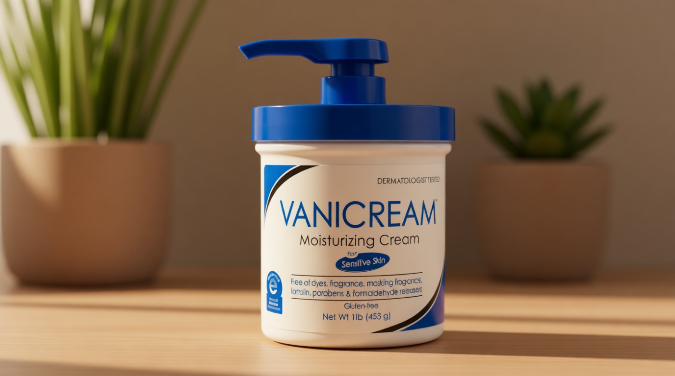 Vanicream Moisturizing Skin Cream with Pump Dispenser - 16 fl oz (1 lb) - Moisturizer Formulated Without Common Irritants for Those with Sensitive Skin