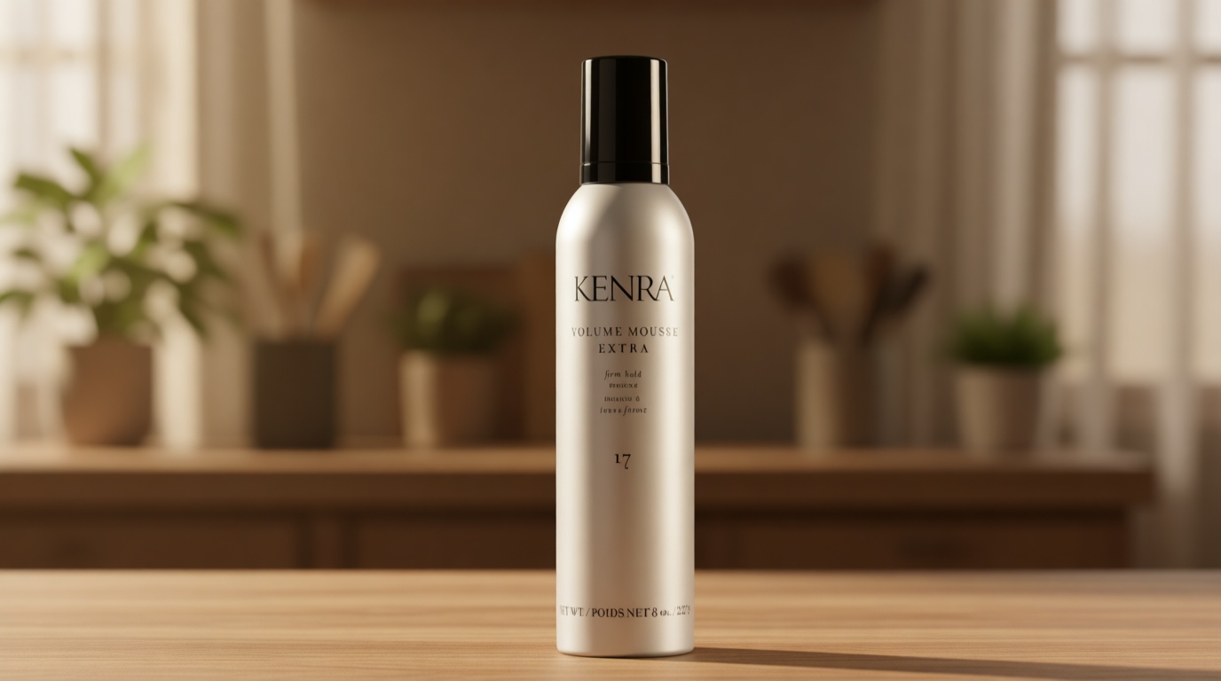 Kenra Volume Mousse Extra 17 | Firm Hold Mousse | Non-drying, Non-flaking Lightweight Formula | Tames Frizz & Conditions |Thermal Protection up to 450F| All Hair Types | 8 oz