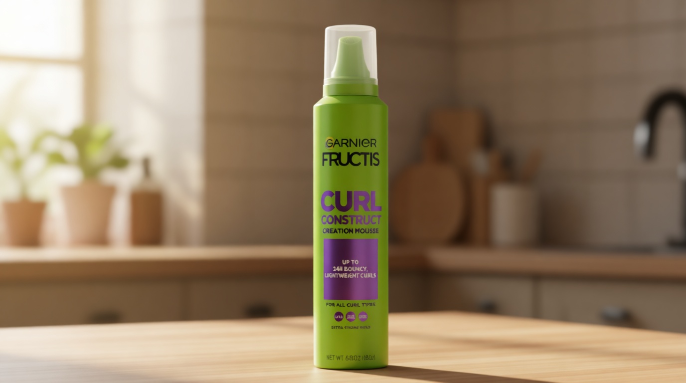 Garnier Fructis Style Curl Construct Creation Mousse, 6.8 Oz, 1 Count (Packaging May Vary)