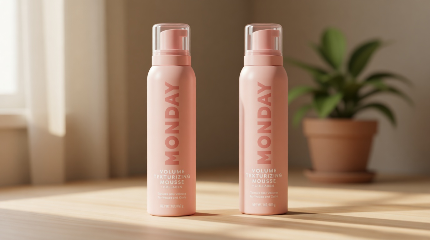 MONDAY HAIRCARE VOLUME Texturizing Mousse with Hydrolysed Collagen – For Instant Texture & Volume, 7 oz(Pack of 2)
