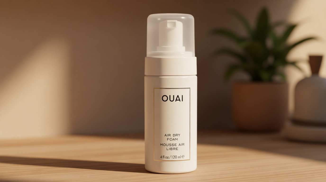 OUAI Air Dry Foam - Hair Mousse for Curly Hair & Beach Waves - Conditioning & Detangling With Kale and Carrot Extract - Paraben, Phthalate and Sulfate Free (4 Oz)