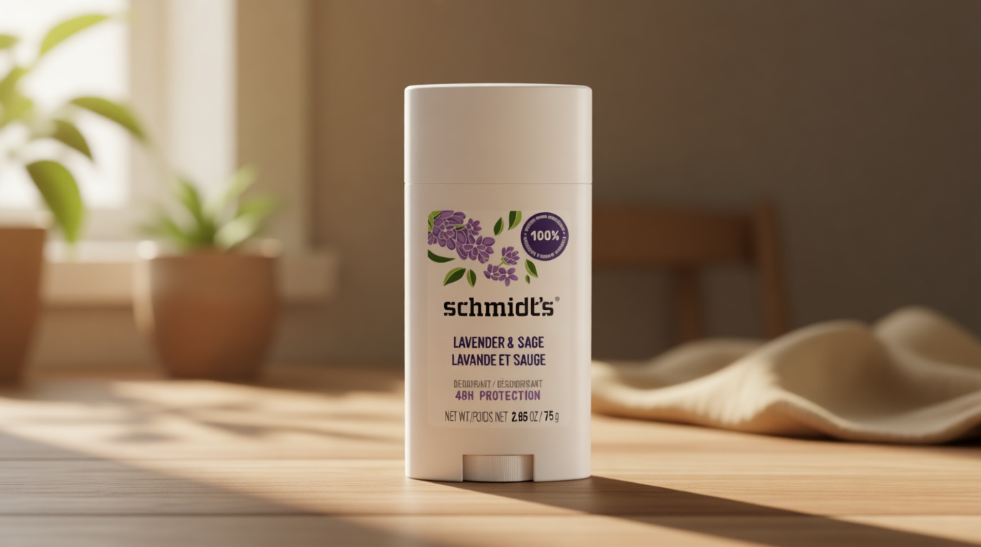 Schmidt's Aluminum-Free Vegan Deodorant Lavender & Sage with 24 Hour Odor Protection, for Women and Men, Natural Ingredients, Cruelty-Free, 2.65 oz