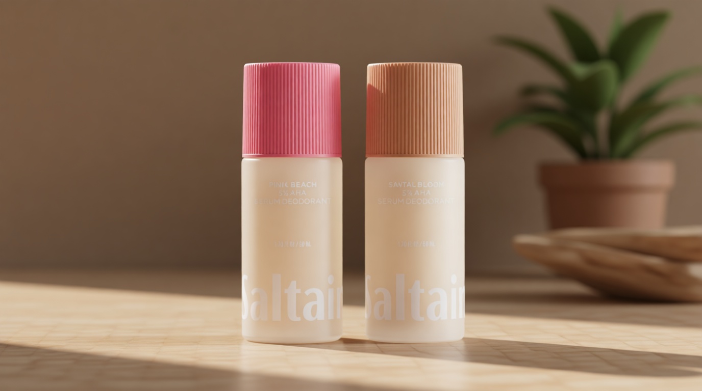 Saltair Serum Deodorant Signature Scents 2 Pack. 5% AHA Formula. Lactic Acid and Mandelic Acid Deodorant. Aluminum Free Odor Control for Women and Men. Travel Essentials, 2x 1.7oz Roll On