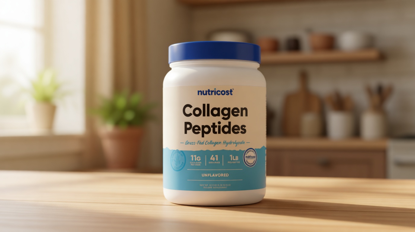 Nutricost Collagen Peptides Powder 1LB (454 G) - Grass Fed Bovine Collagen Hydrolysate (Unflavored)
