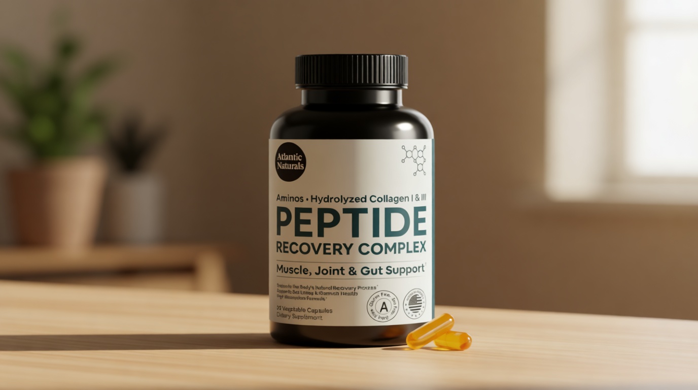 Peptide Recovery Complex – Advanced 157 Recovery Blend | Collagen Peptide Amino Support Formula for Muscle, Joint & Tissue Health | Post-Workout Recovery & Flexibility Support | 90 Capsules