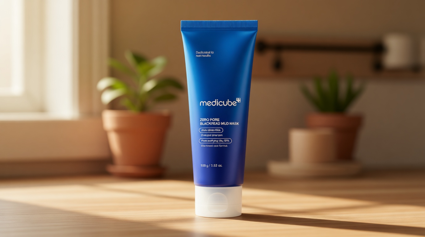 Medicube Zero Pore Blackhead Mud Facial Mask - Skin Cooling & Pore Tightening - 3 Minute Quick Dry Formula with AHA, BHA, PHA, and Pore-Purifying Clay - Korean Mud Mask 3.52 oz
