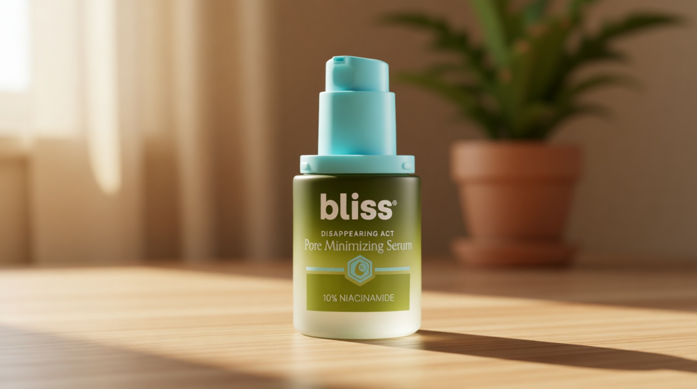 Bliss Disappearing Act Pore-Minimizing Serum – Niacinamide + Pore Vanish Complex with Green Tea – Refines Pores, Controls Oil & Targets Dark Spots for Smooth Glass Skin – 1 Fl Oz