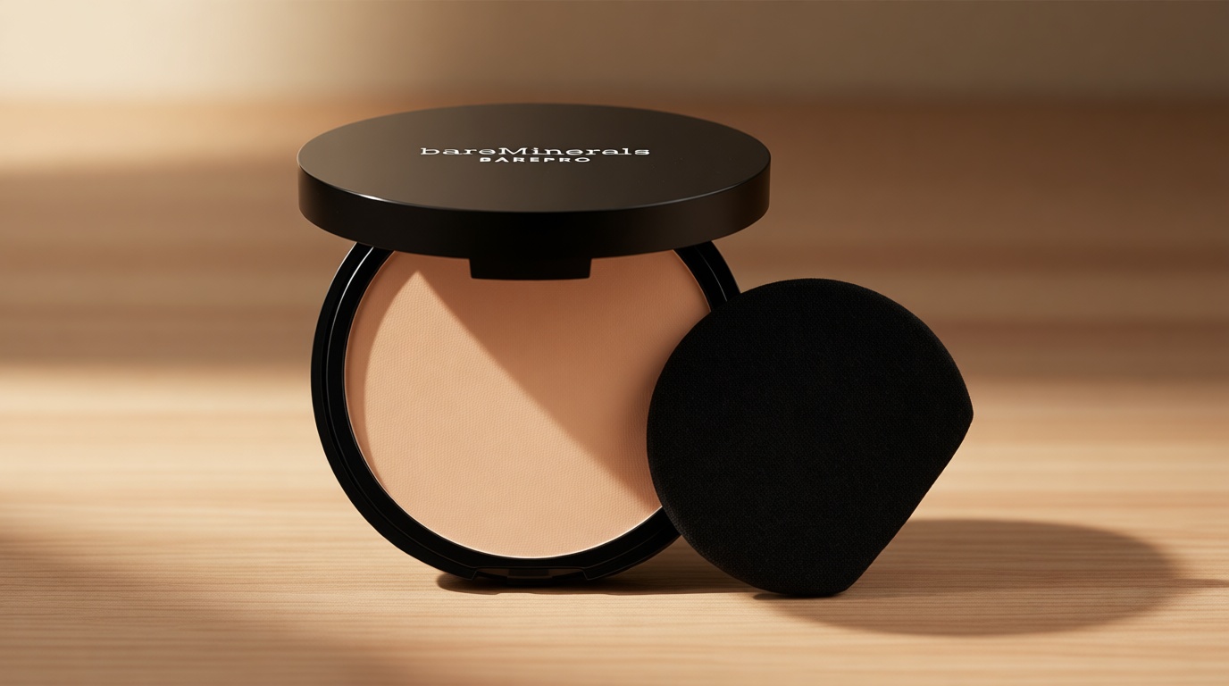 bareMinerals Barepro Skin-Perfecting Powder Foundation, Matte Pressed Powder Foundation Full Coverage, Oil Control, Dermatologist-Tested, Longwear Mineral Matte Complexion
