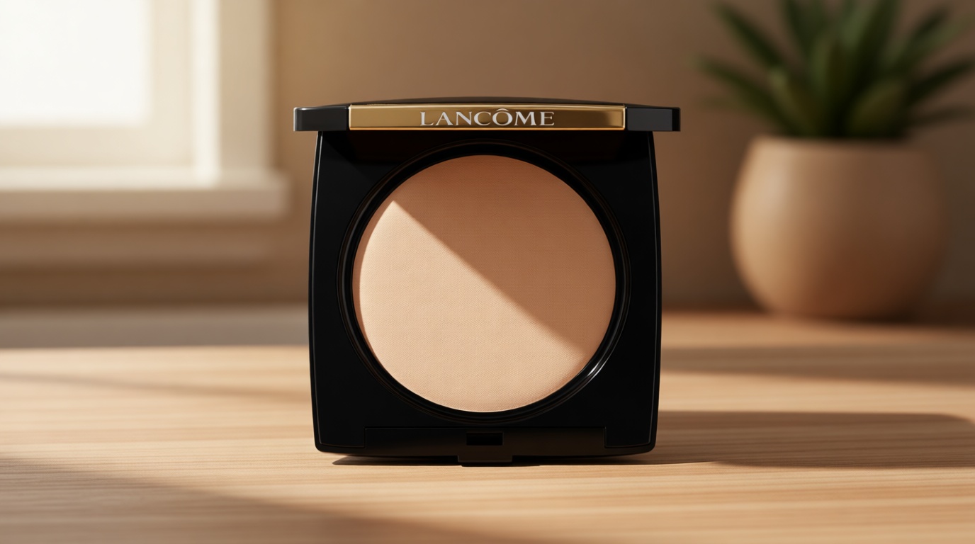 Lancôme Dual Finish Powder Foundation - Natural Finish, Sheer-to-Full Coverage, Longwear Powder Foundation, Controls Shine