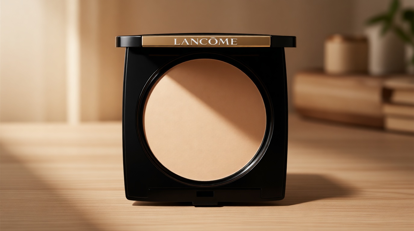 Lancôme Dual Finish Powder Foundation - Natural Finish, Sheer-to-Full Coverage, Longwear Powder Foundation, Controls Shine