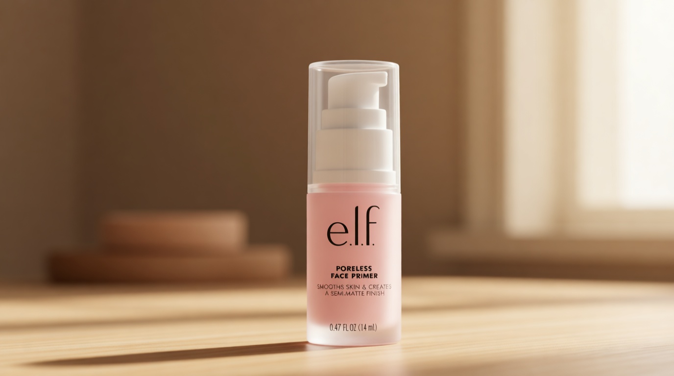 e.l.f. Poreless Face Primer, Skin-Smoothing Matte Makeup Base, Minimizes Pores & Fine Lines, Long-Lasting Foundation Primer with Tea Tree & Vitamins A & E, Vegan & Cruelty-Free