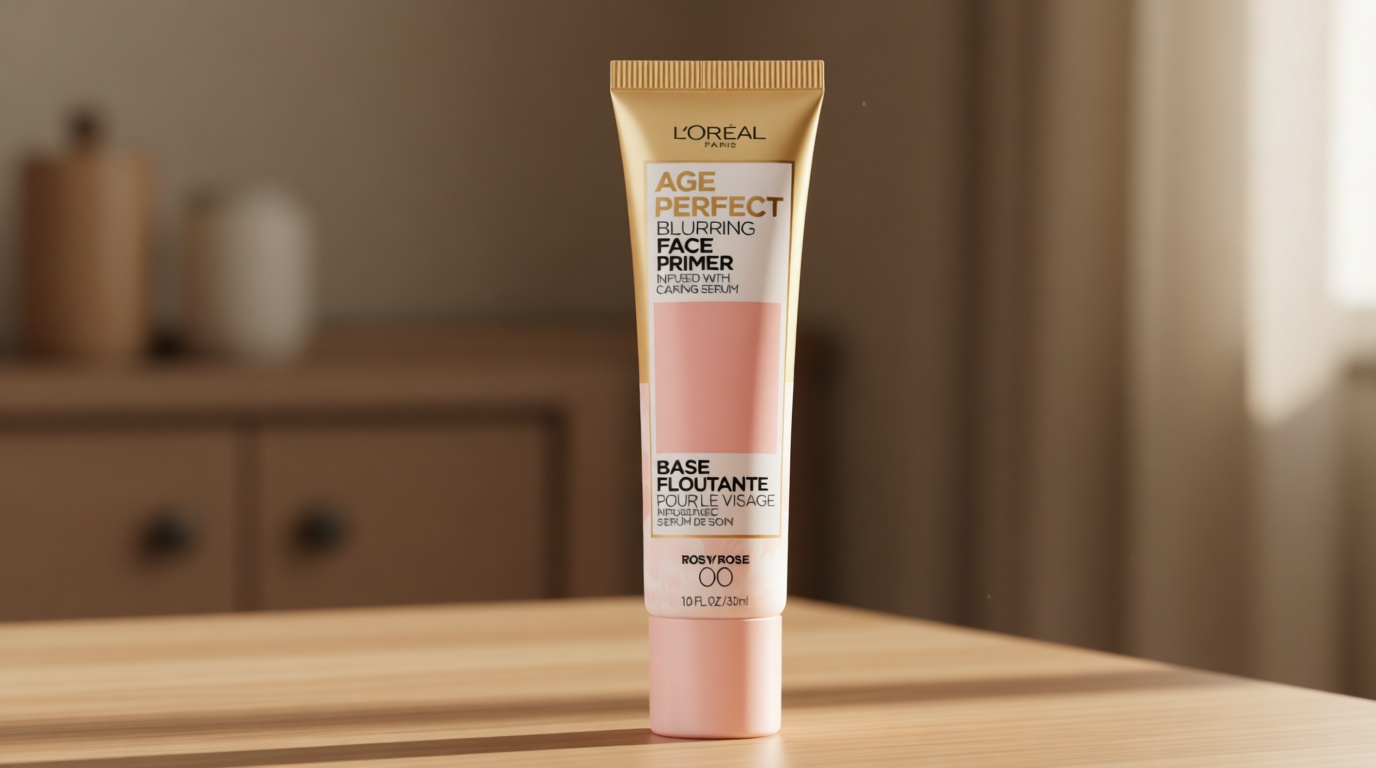 L'Oreal Paris Age Perfect Face Blurring Primer Infused with Caring Serum Smoothes Liners and Pores