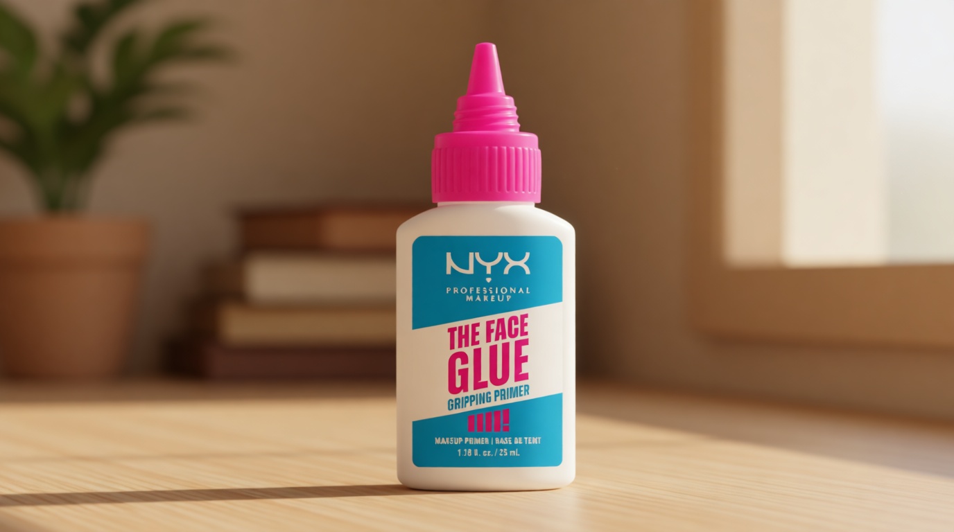 NYX PROFESSIONAL MAKEUP The Face Glue Gripping Primer, Hydrating Makeup Primer with Up To 24HR Wear, Vegan & Cruelty Free