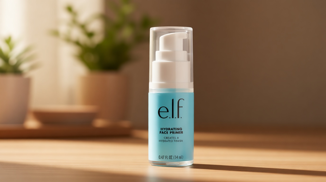e.l.f. Hydrating Face Primer, Moisturizing Makeup Base, Smooths Pores & Fine Lines, Long-Lasting Wear, Preps Skin for Foundation Application, Small