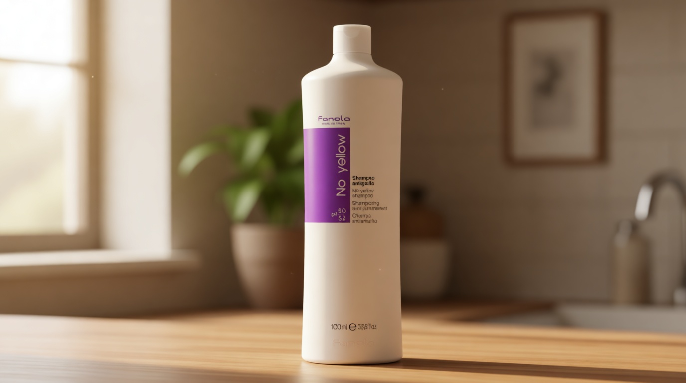 Fanola No Yellow Purple Shampoo - Purple Color Depositing Shampoo for Blondes, Bleached & Grey Hair - Formulated with Violet Pigment to Remove Brassy Tones from Hair (33.8 Fl oz)