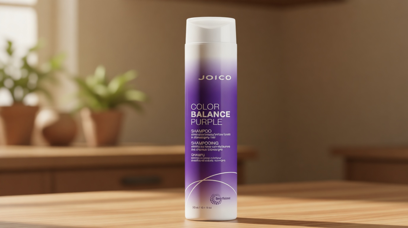 Joico Color Balance Purple Shampoo | For Cool Blonde or Gray Hair | Eliminate Brassy Yellow Tones | Boost Color Vibrancy & Shine | UV Protection | With Rosehip Oil & Green Tea Extract