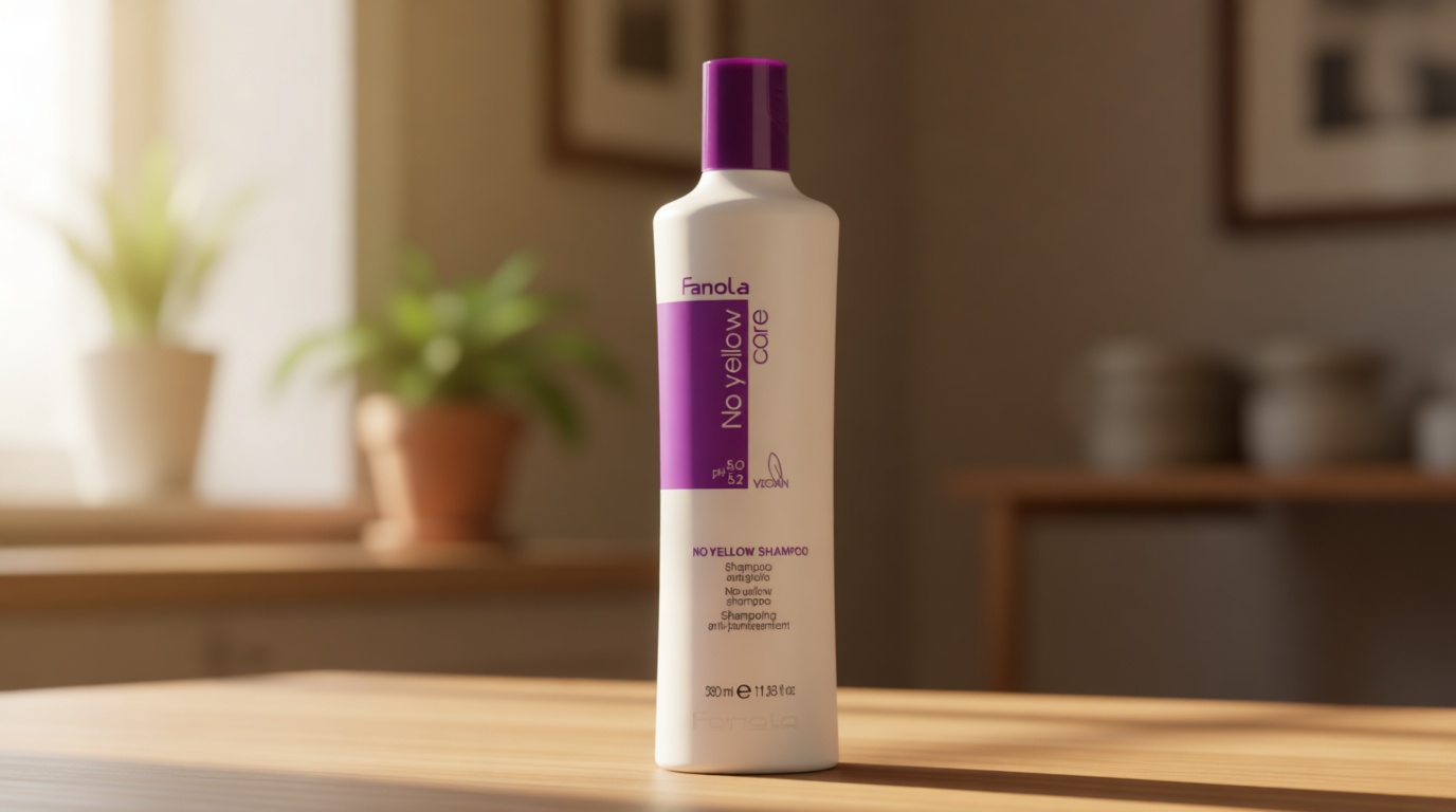 Fanola No Yellow Purple Shampoo - Purple Color Depositing Shampoo for Blondes, Bleached & Grey Hair - Formulated with Violet Pigment to Remove Brassy Tones from Hair (11.83 Fl oz)