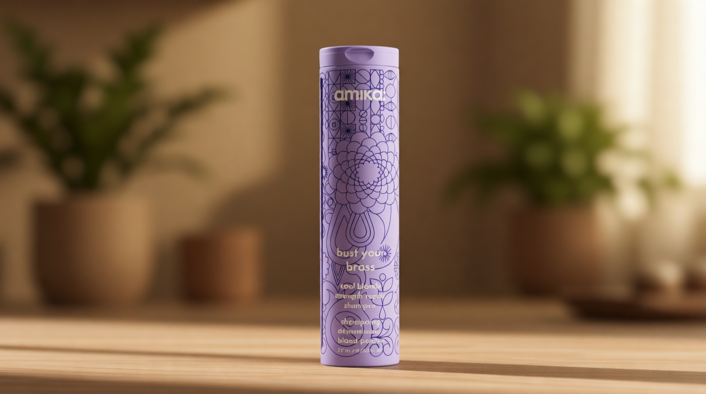 amika bust your brass cool blonde strength repair shampoo
