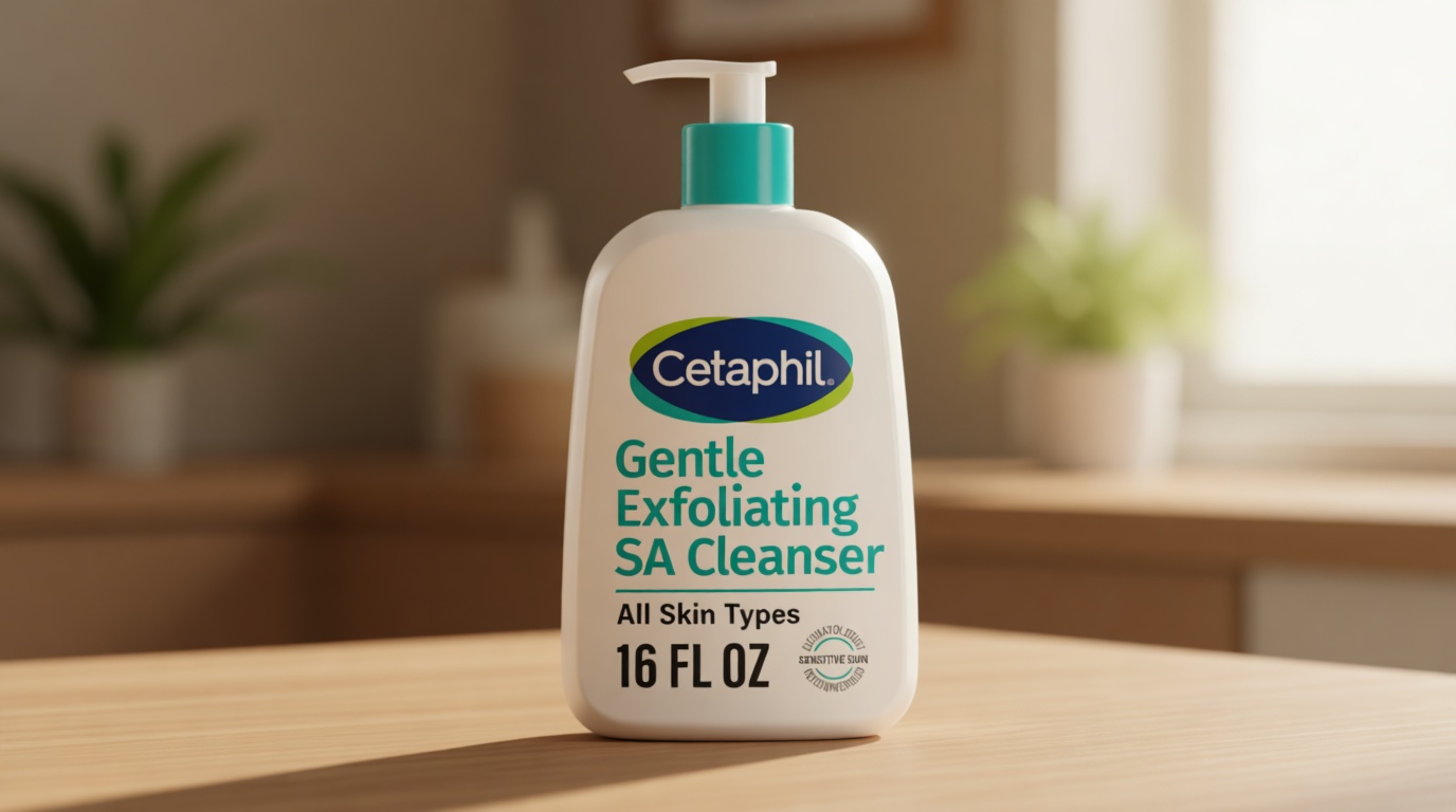 Cetaphil Gentle Exfoliating SA Cleanser, Foaming Gel Cleanser for All Skin Types, 16 Oz Pump Bottle, Salicylic Acid, Mandelic Acid & Gluconolactone, Gently Exfoliates, Dermatologist Recommended Brand