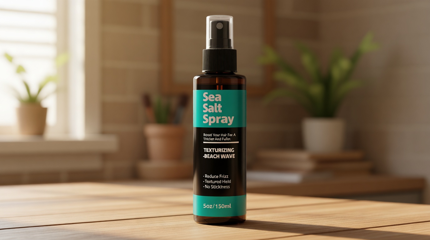 Sea Salt Spray for Men and Women - Texture and Volume Spray for Hair Thickening, with Natural Plant-based Ingredients, Alcohol Free, Coconut Scent, Hydrating with Matte Finish, 5 fl oz