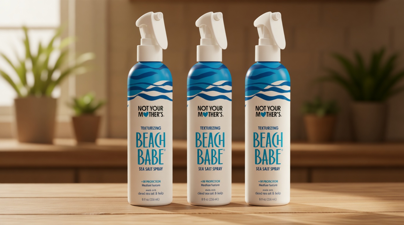 Not Your Mother's Beach Babe Sea Salt Spray (3-Pack) - 8 fl oz - Texturizing Spray for Tousled Hair - Add Texture and Grit to Hair with a Matte Finish