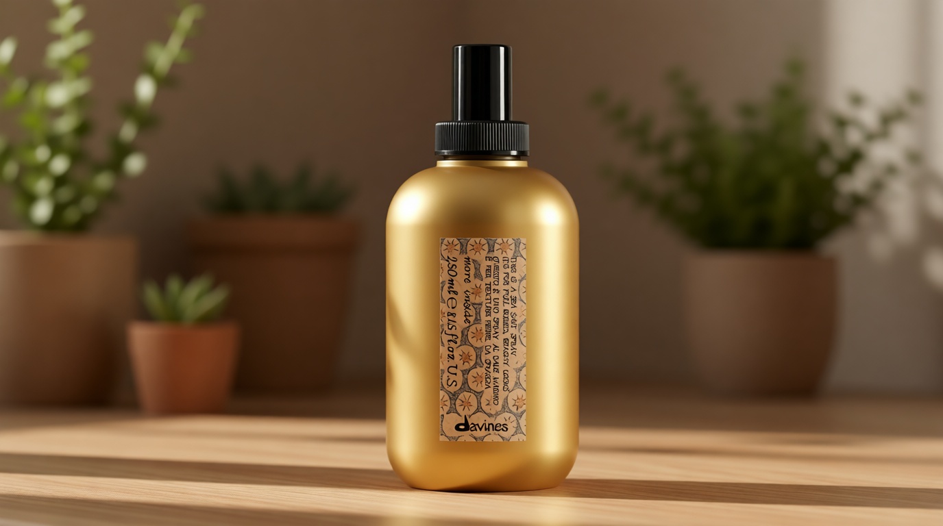 Davines This Is A Sea Salt Spray, Light Hold Beachy Waves & Texture - Adds Gritty Texture & Volume for Tousled Looks - Matte Finish, 8.45 Fl Oz