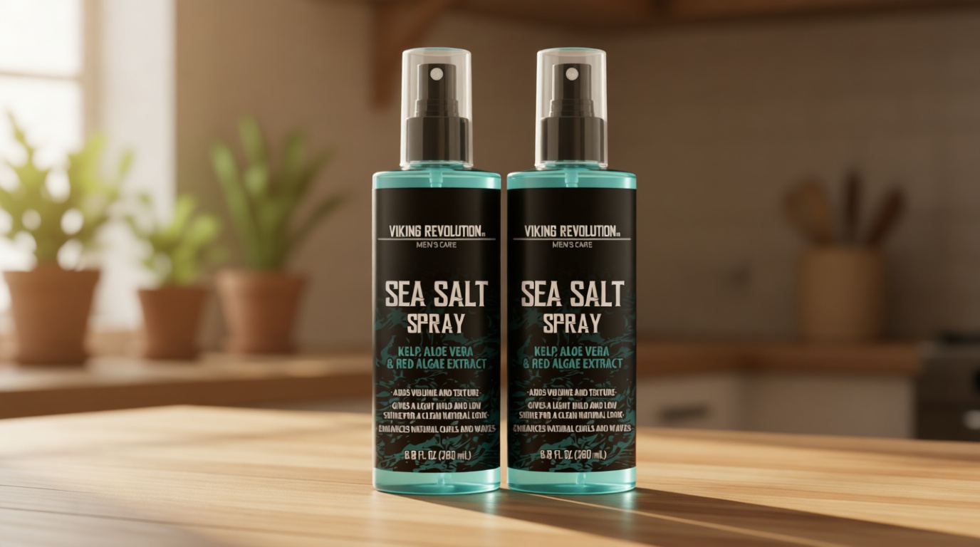 Viking Revolution Sea Salt Spray for Hair Men - Hair Texturizing Sprays with Kelp, Aloe Vera & Red Algae Extract - Surf Sprays to Add Volume and Texture- Sea Salt for Men Beach Hair Spray (2 pack)