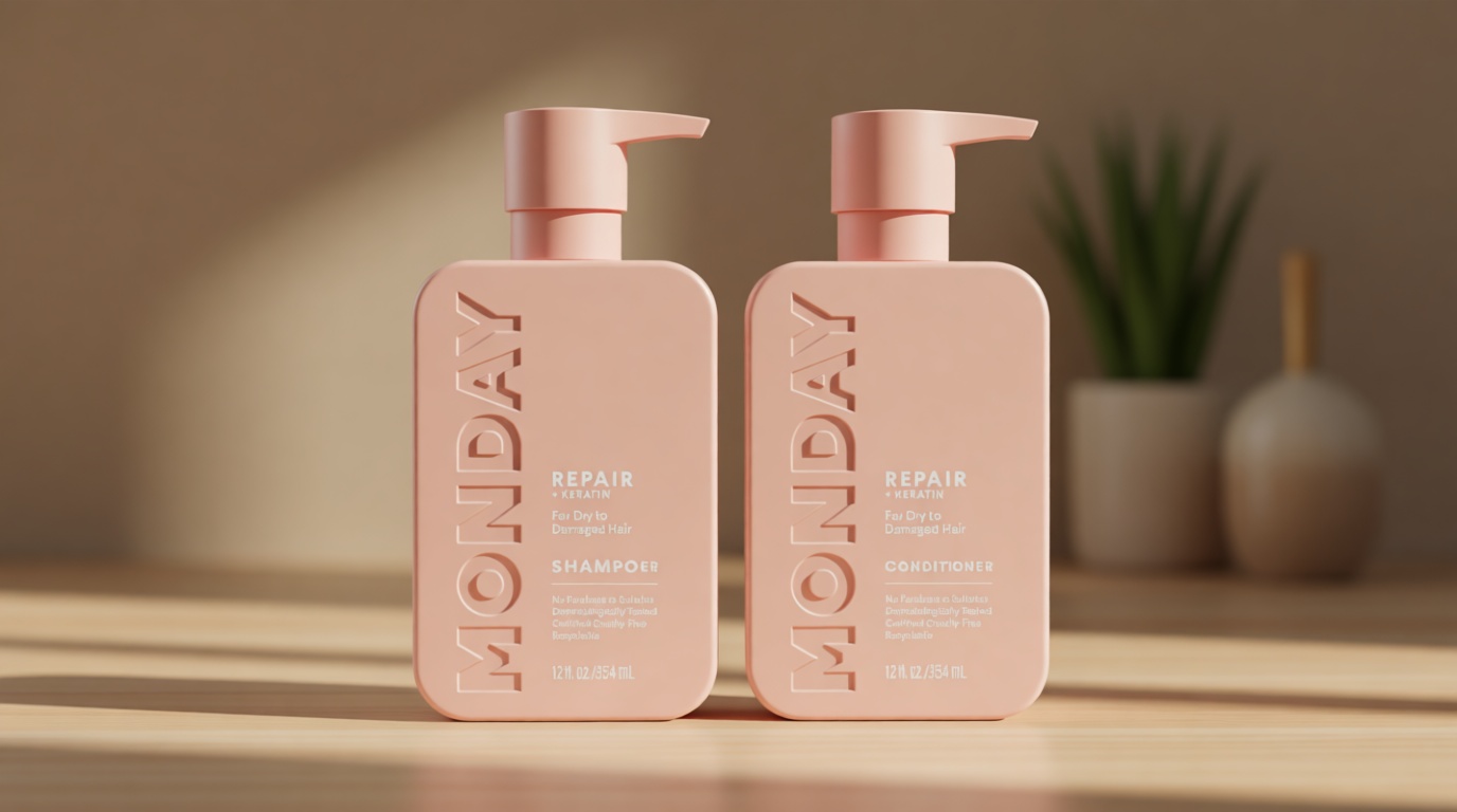 MONDAY HAIRCARE Repair Shampoo and Conditioner Set (2 Count) 12 oz For Dry to Damaged Hair Made with Keratin, Coconut Oil, Shea Butter, and Vitamin E