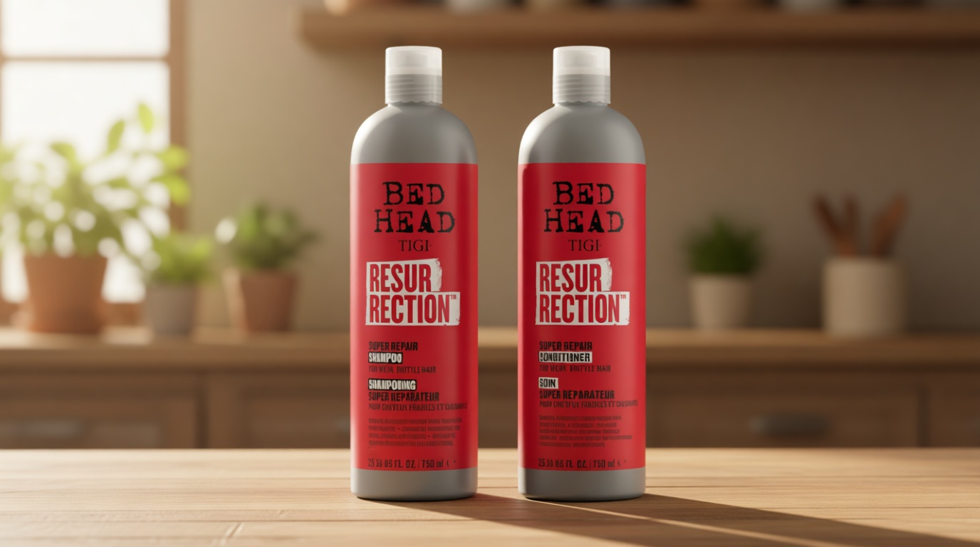 TIGI Bed Head Resurrection Hair Repair Shampoo and Conditioner Set for Dry and Damaged Hair, Maximum Strength with Resurrection Plant, 25.36 fl oz