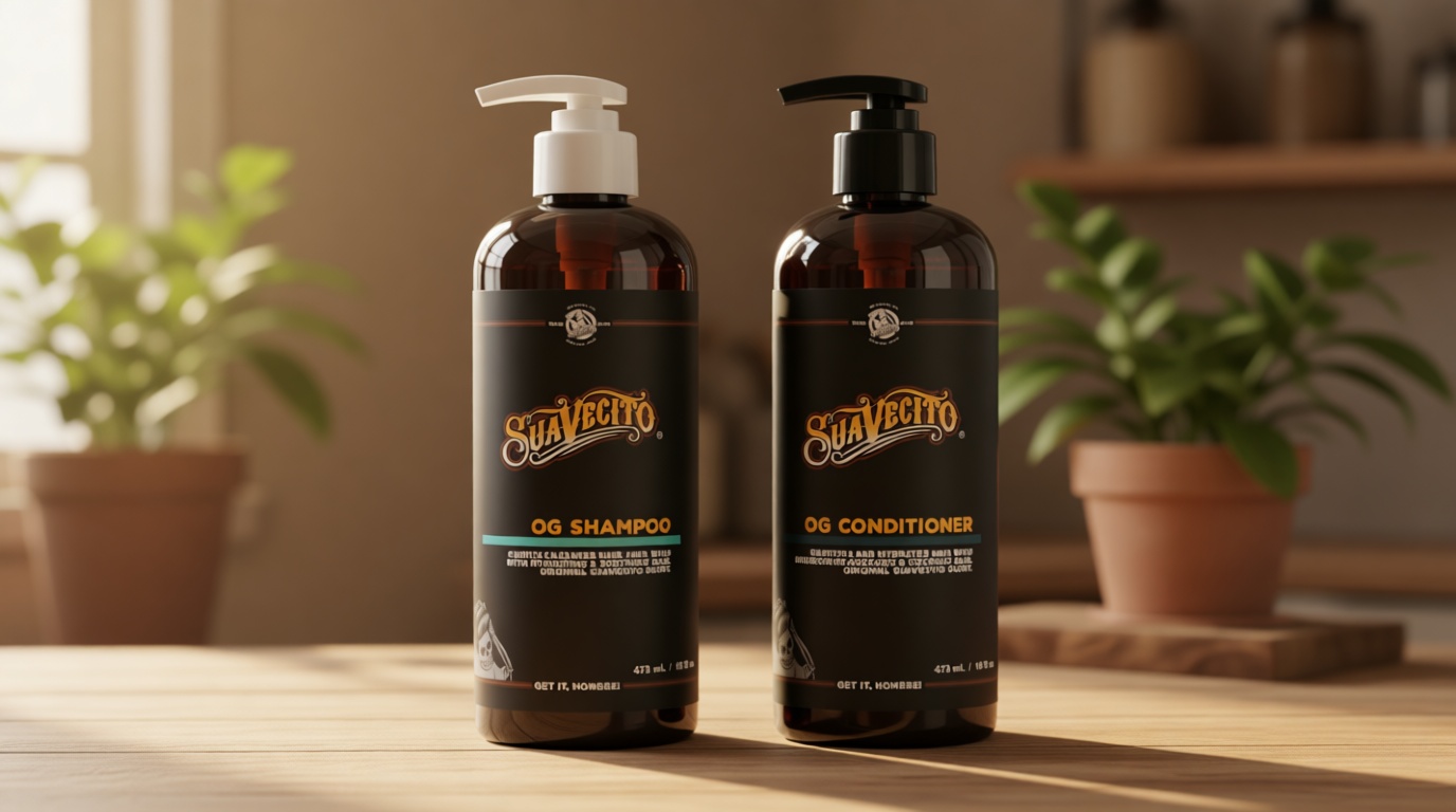 OG Shampoo & Conditioner Set 16 oz Pump Bottle with Provitamin B5, Natural Oils To Fortify & Restore Damaged Hair, Gently Cleanses Conditions Soothes & Hydrates, Sulfate Free Works On All Hair Types