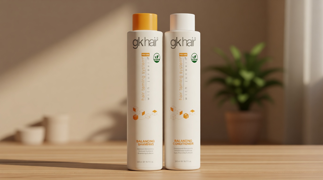 GK HAIR Balancing Shampoo and Conditioner Set for Oily Hair Upto 72-Hour Freshness Best Shampoo and Conditioner for Greasy Scalp Build Up Dirt, Skip the Daily Wash, Gentle Fragrance 10.1 Fl Oz