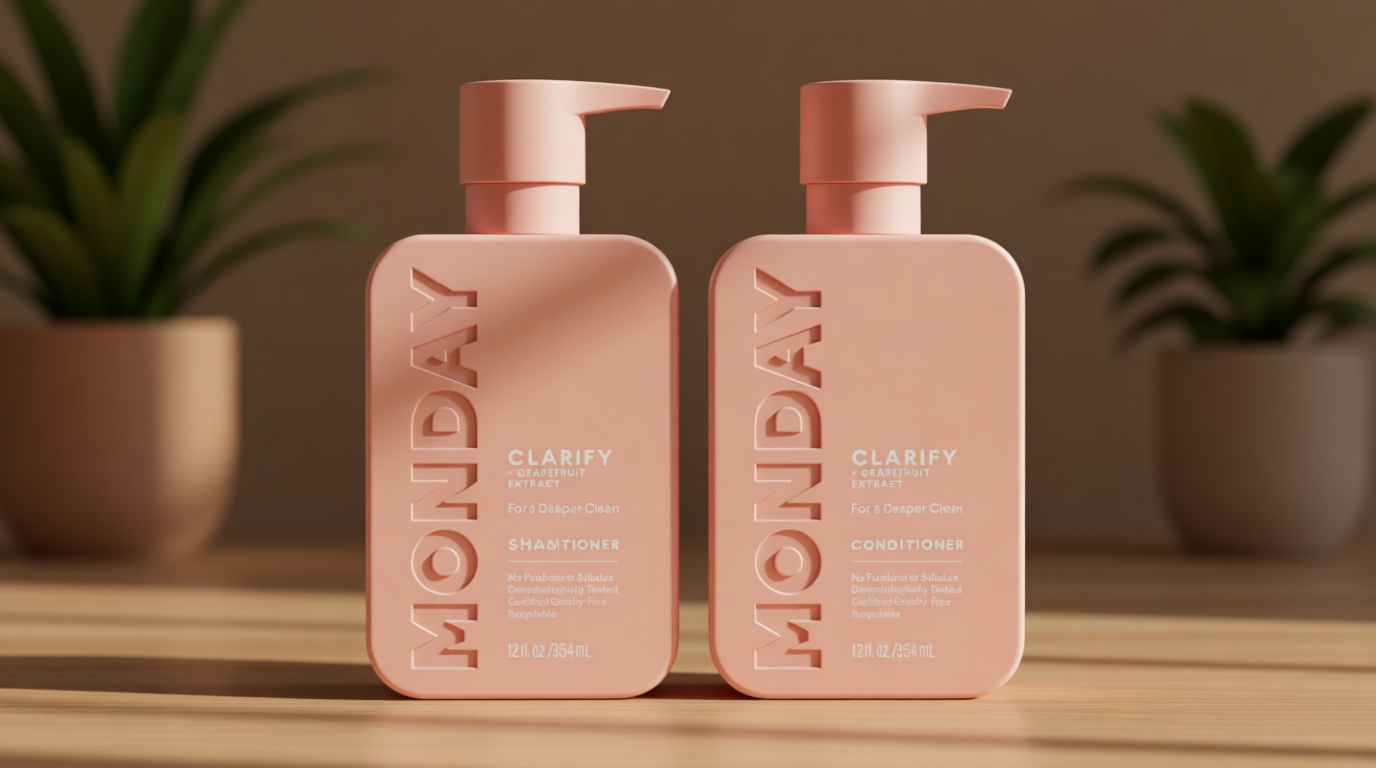MONDAY HAIRCARE Clarify Shampoo and Conditioner Set 12 oz for Oily Hair Made with Grapefruit Extract, Coconut Oil, Shea Butter, Vitamin E and Pro-Vitamin B5