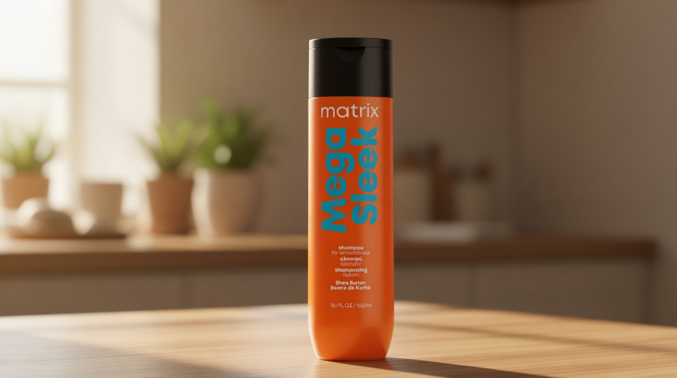 Matrix Mega Sleek Shampoo - Smoothing and Detangling, For Dry, Damaged & Frizzy Hair Cradle to Cradle Certified