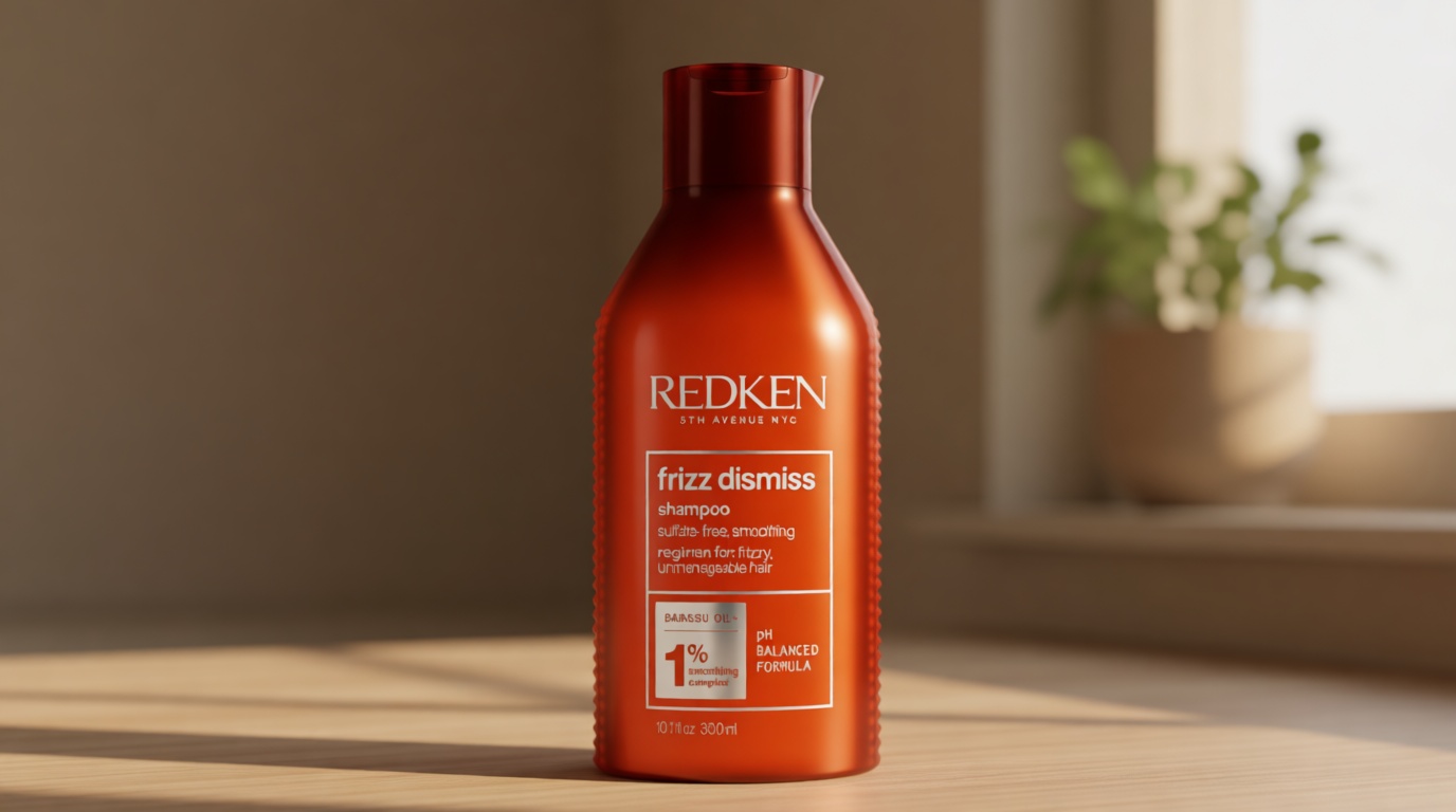 Redken Frizz Dismiss Shampoo For Frizzy Hair - Provides Smoothness & Shine, Weightless Frizz Control, Sulfate-Free Cradle to Cradle Certified
