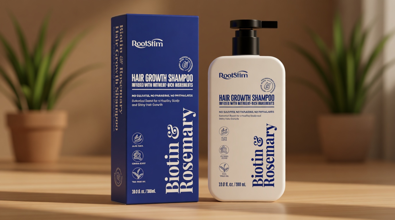 Biotin & Rosemary Shampoo for Hair Growth: Hair Loss Shampoo for Thinning Hair Infused with Natural Nutrient Rich Ingredients for Hair thickening Sulfate Free 10 fl oz