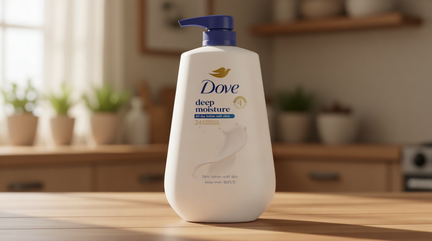 Dove Body Wash Deep Moisture for 24hr Lotion-Soft Skin Moisture Moisturizing Skin Cleanser with No Sulfates No Parabens 30.6 oz