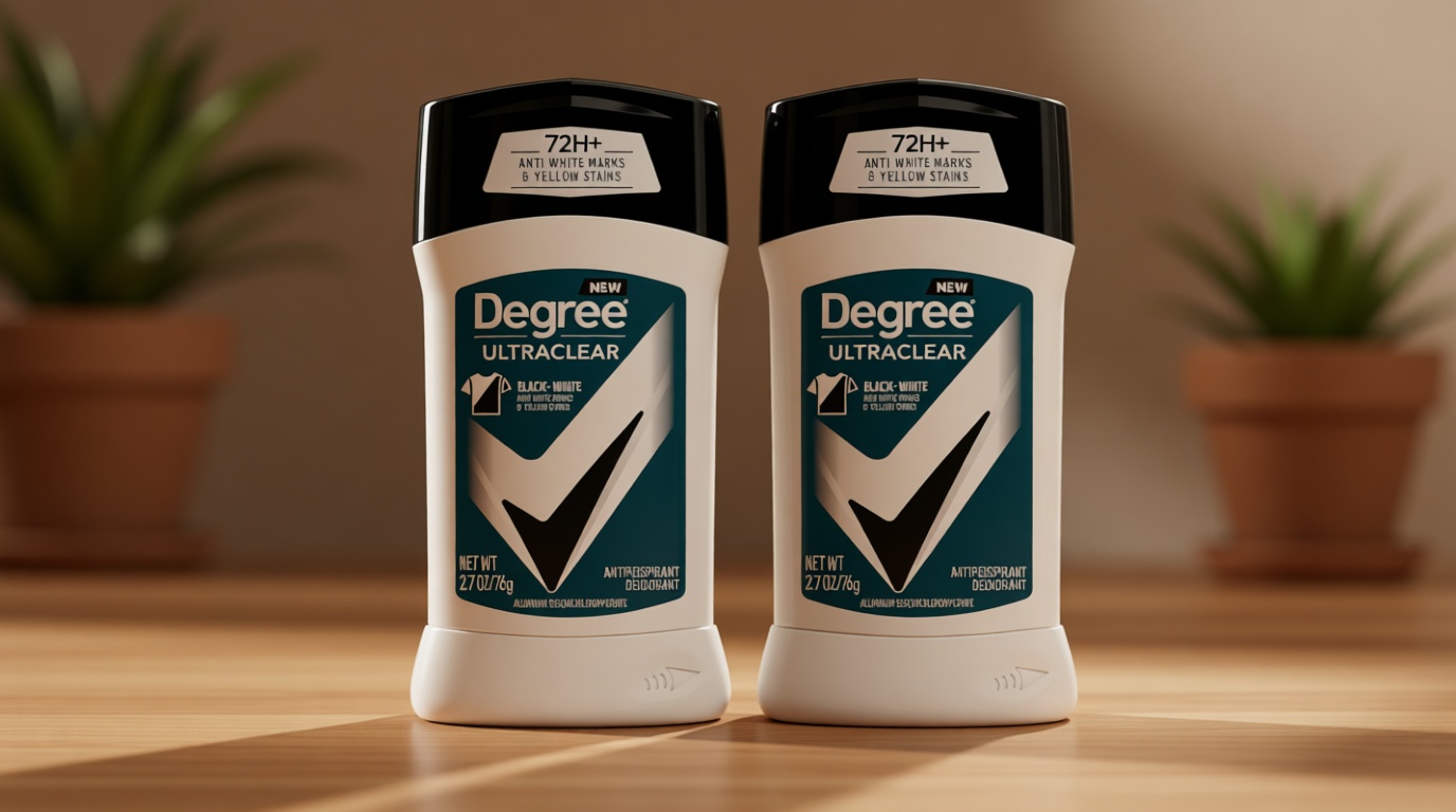Degree Men UltraClear Antiperspirant Deodorant Black+White 2 Count 72-Hour Sweat & Odor Protection Antiperspirant For Men With MotionSense Technology 2.7 oz