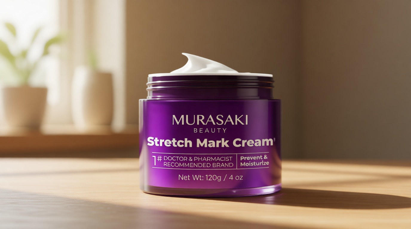 Stretch Mark Cream Prevention for Pregnancy - Maternity Cream for Stretch Marks Removal | Nourishing Formula – Prevents Stretch Marks & Improves Elasticity - 4 oz (120g) (4 oz (120g))
