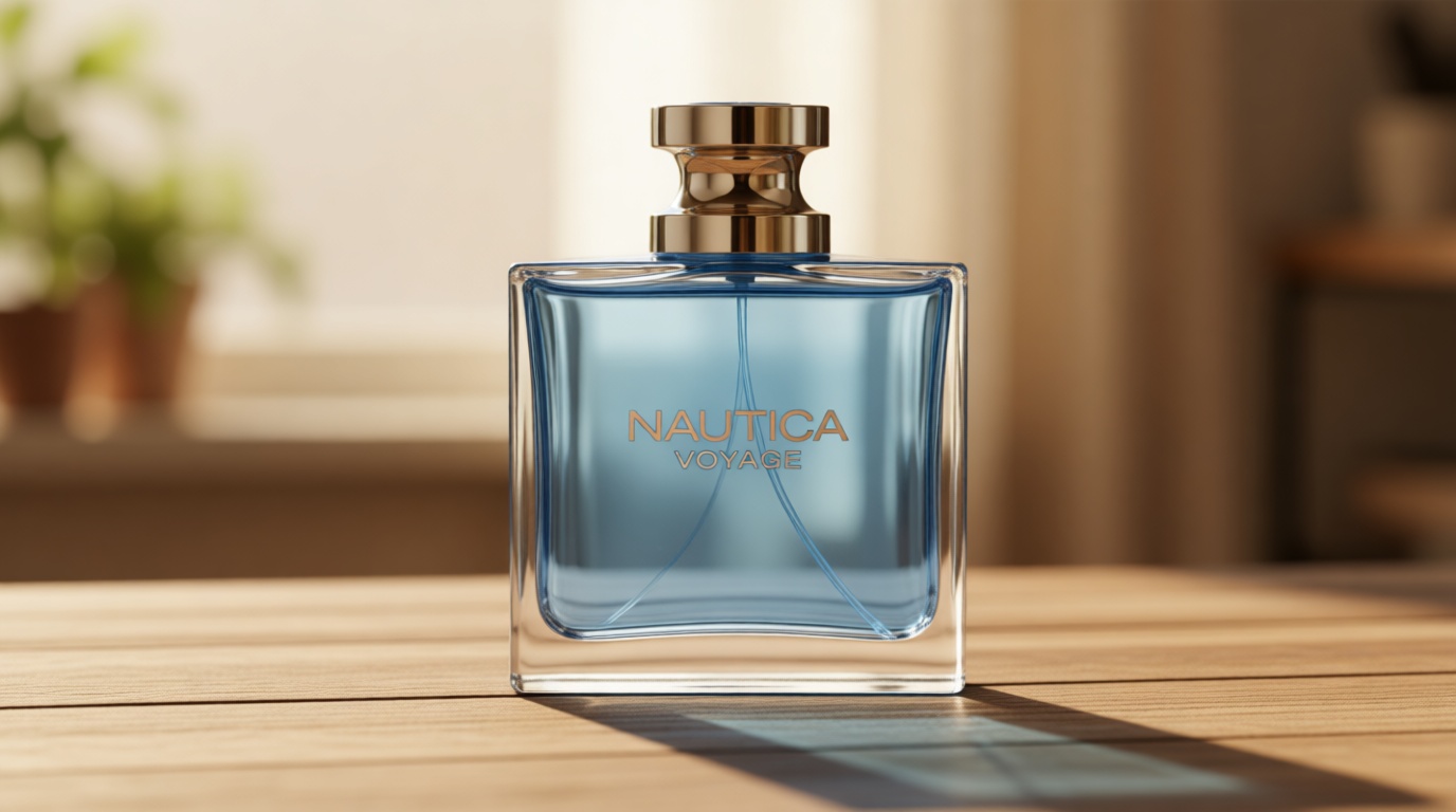 Nautica Voyage Eau De Toilette, Cologne and Fragrance For Men, Fresh, Romantic, Fruity Scent Woody, Aquatic Notes of Apple, Water Lotus, Cedarwood, and Musk Ideal Day Wear, Long Lasting 3.3Fl oz