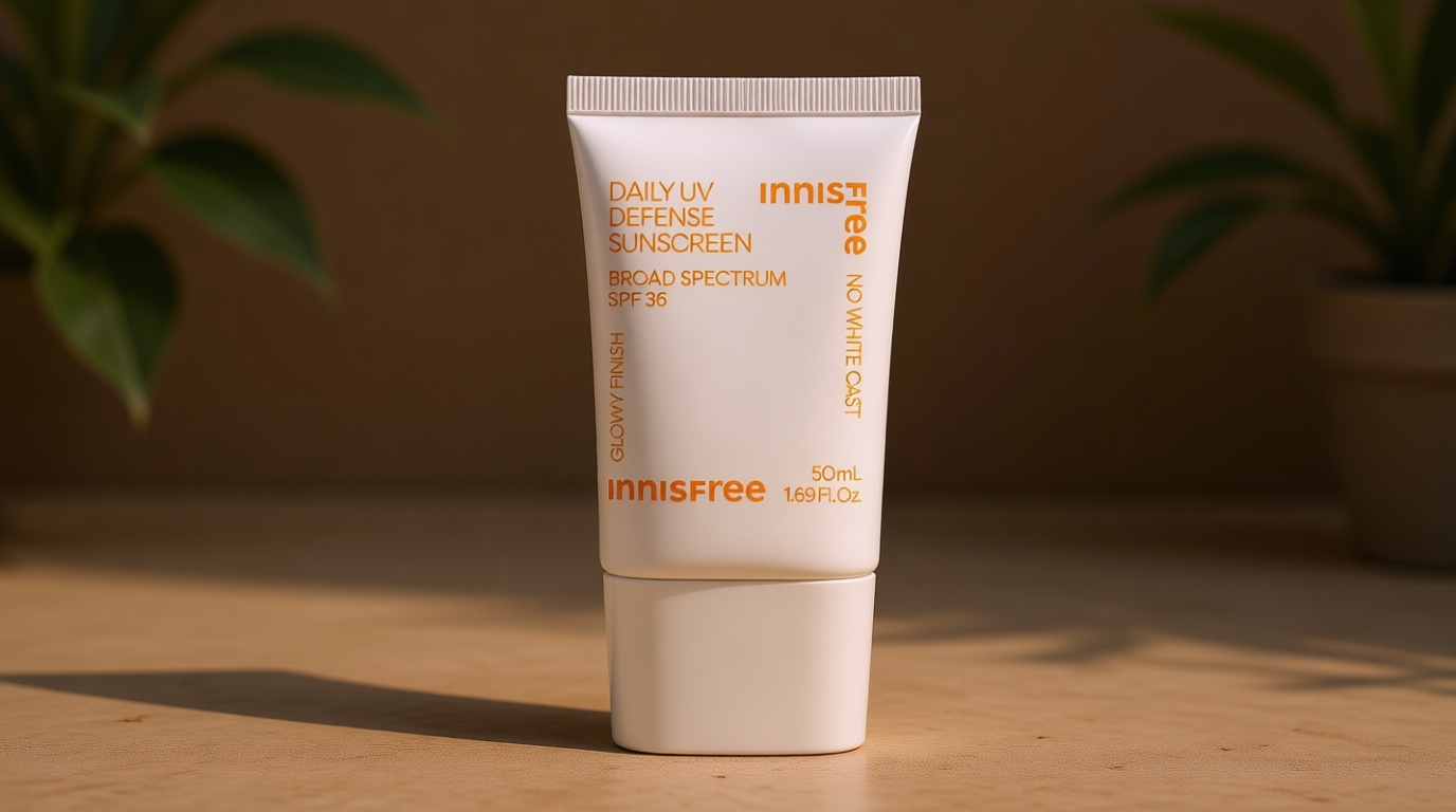 Innisfree Daily UV Defense SPF 36 Korean Face Sunscreen, Invisible Finish, Broad Spectrum, No White Cast, Lightweight, Hydrating, Available in Gift Sets