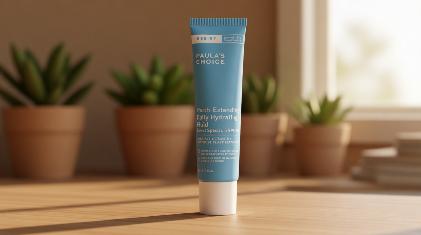 Paula's Choice RESIST Daily Hydrating Fluid Face Moisturizer with SPF 50 Sunscreen, Face Sunscreen for Oily Skin, Chamomile & Vitamin E, UVA/UVB Protection, Fragrance-Free, TSA Friendly