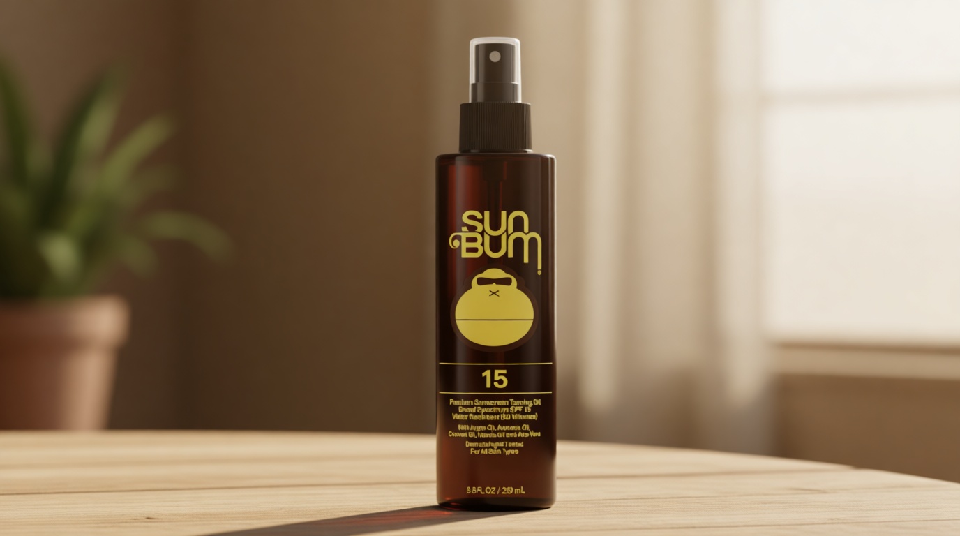 Sun Bum SPF 15 Moisturizing Tanning Oil - Vegan and Hawaii 104 Act Compliant (Octinoxate & Oxybenzone Free) - Broad Spectrum Moisturizing - UVA/UVB Protection - 8.5 oz