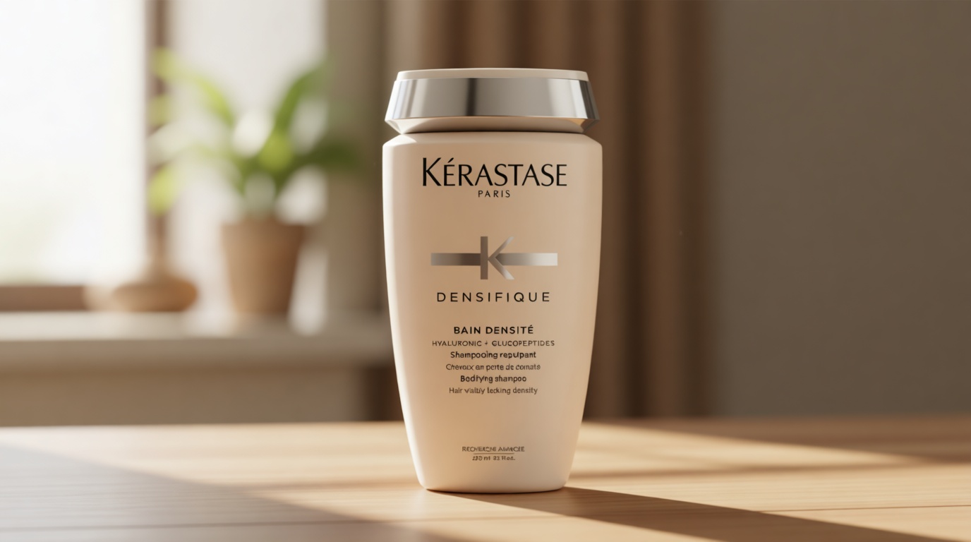 Kerastase Densifique Densité Shampoo - Thickening & Strengthening For Fine & Thinning Hair, Removes Build-Up & Adds Shine With Hyaluronic Acid Cradle to Cradle Certified