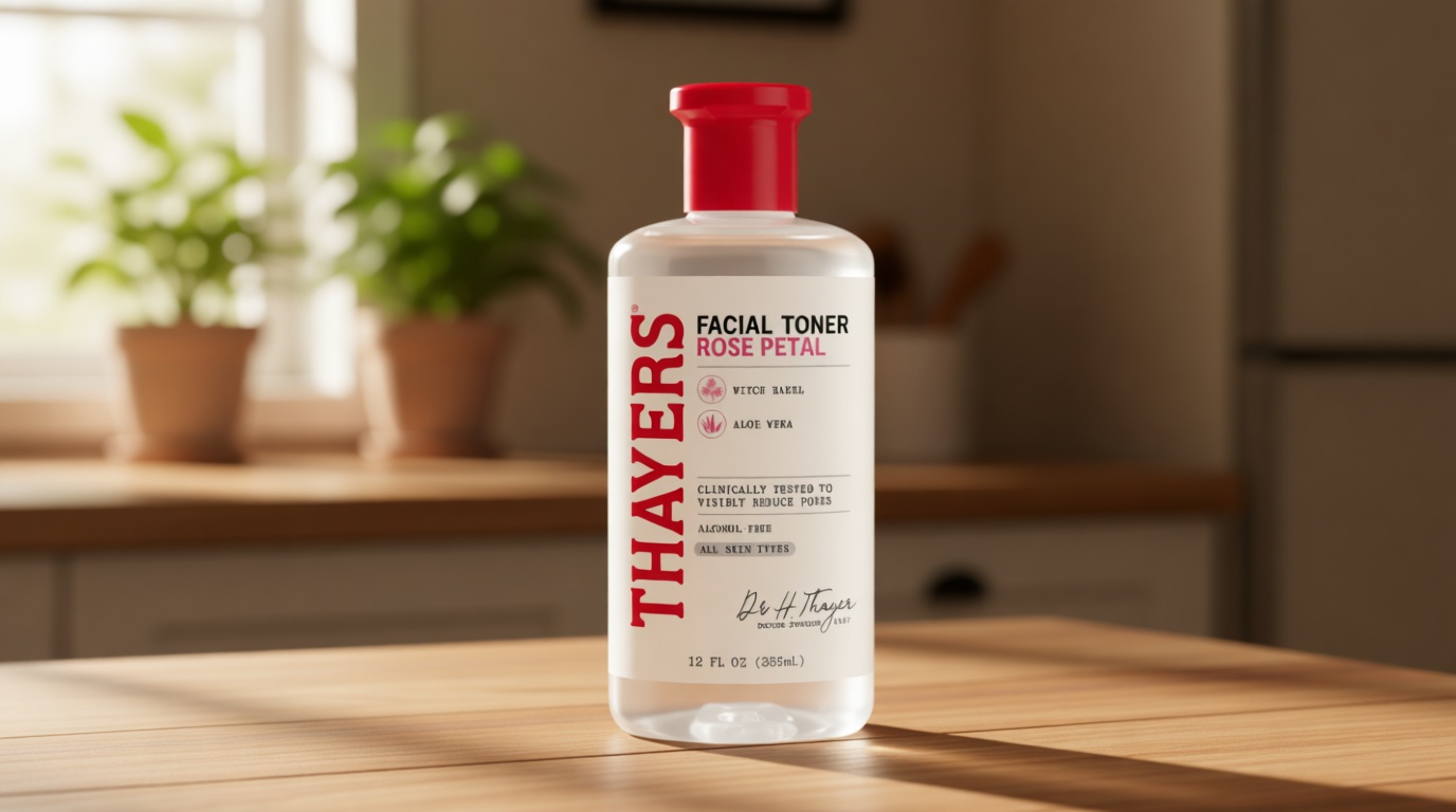 THAYERS Alcohol-Free Rose Petal Witch Hazel Facial Toner for Glowing Skin, Soothing, Hydrating, Refreshing Toner for All Skin Types, 12oz (Packaging May Vary) Cradle to Cradle Certified