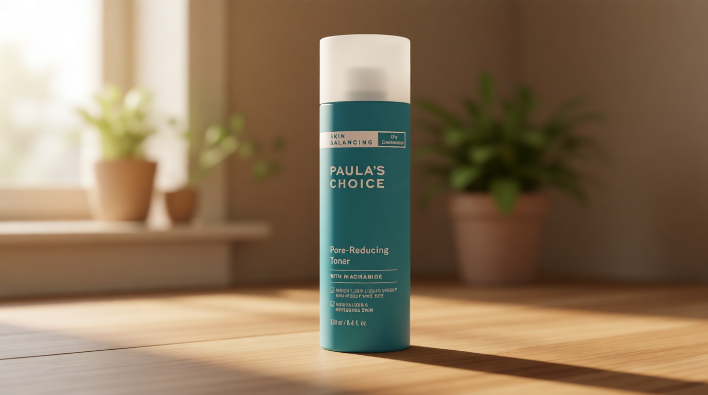 Paula's Choice SKIN BALANCING Pore-Reducing Face Toner with Niacinamide, for Oily Skin & Combination, Minimizes Large Pores, Controls Oil & Shine, Hydrates & Replenishes, Fragrance-Free