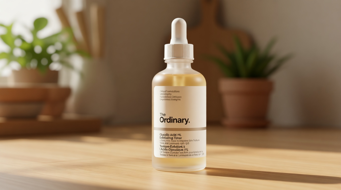 The Ordinary Glycolic Acid 7% Exfoliating Toner, Brightening and Smoothing Daily Toner for More Even-Looking Skin Tone